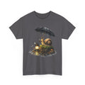 Snail Lantern Tee — Whimsical Rainy Night Graphic T-Shirt
