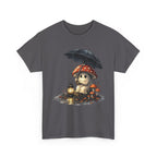 Mushroom Puppy Umbrella Tee — Cute Rainy Day Graphic T-Shirt