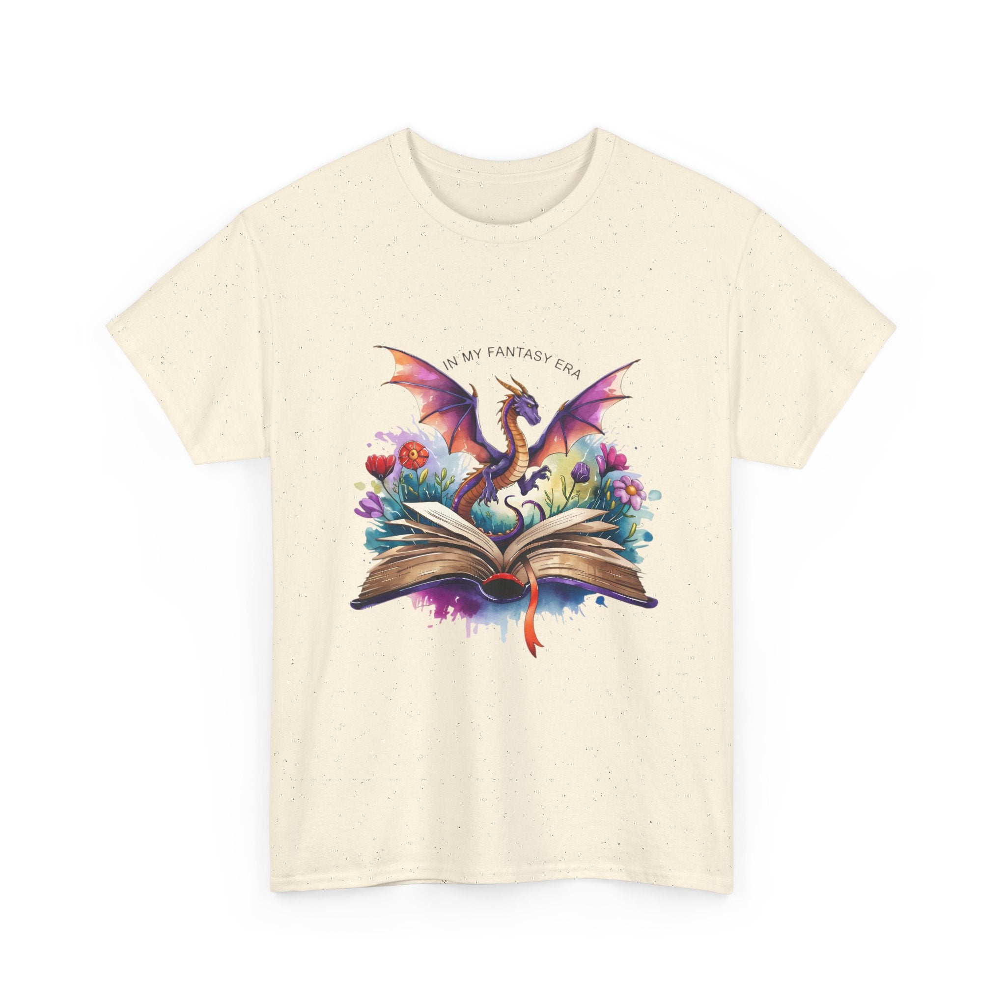 Dragon Book T-Shirt — "My Fantasy Is Real" Literary Fantasy Tee