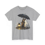 Ghost & Grim Reaper Umbrella T‑Shirt — Cute Spooky Halloween Tee