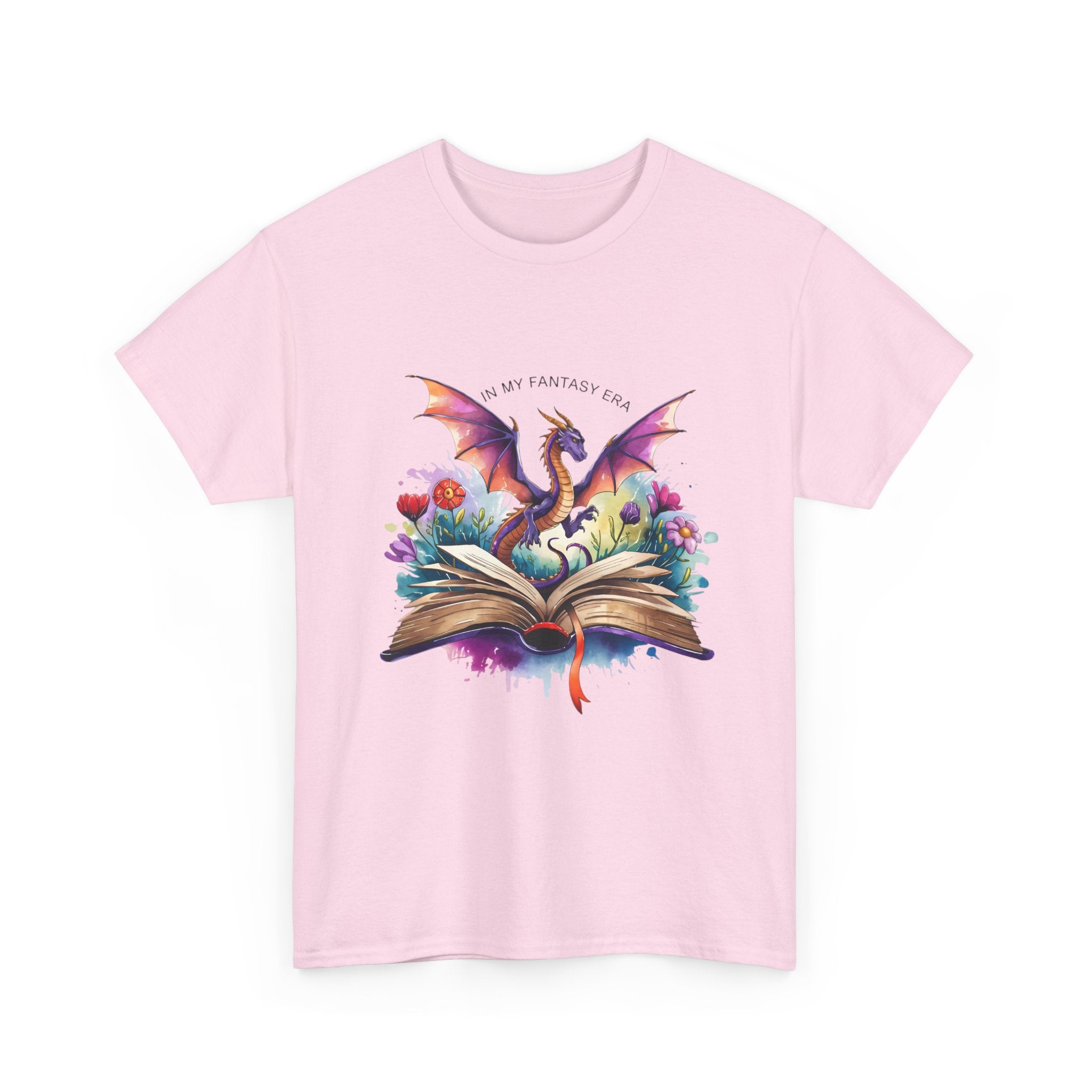 Dragon Book T-Shirt — "My Fantasy Is Real" Literary Fantasy Tee